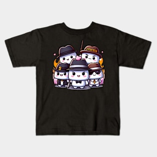 Foodie Chibi Series - Marshmallow Chan 004 Kids T-Shirt